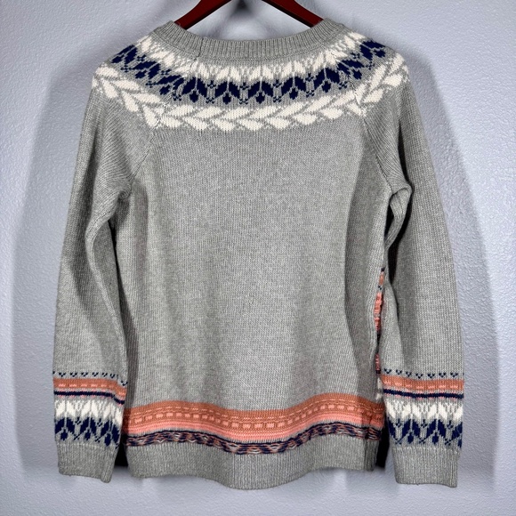 Chic Winter Layers: Coldwater Creek Nordic Inspired Fair Isle Sweater - Small - Picture 6 of 12